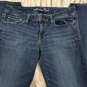 American Eagle Outfitters Stretch Dark Blue Jeans